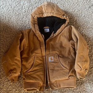 Carhartt Kids' Tan Hooded Sweatshirt